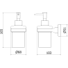 Mexen Remo dispenser săpun, crom - 70507388-00