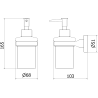 Mexen Remo dozator de săpun, crom - 70507388-00
