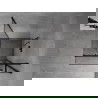 Mexen Mist H T cabină de duș pivotantă dreaptă 95 x 95 cm, transparent, neagră - 8A5T-095-095-70-00-P