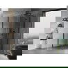 Mexen Mist H T cabină de duș pivotantă dreaptă 95 x 95 cm, transparent, neagră - 8A5T-095-095-70-00-P