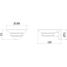 Mexen Remo suport săpun, alb - 7050739-20