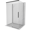 Mexen Rox-3S cabina de duș cu 3 pereți glisanți 145 x 75 cm, transparentă, neagră - 8C2-145-075-70-00-3S