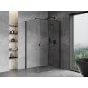 Mexen Mist H T cabină de duș batantă dreapta 80 x 95 cm, transparent, neagră - 8A5T-080-095-70-00-P