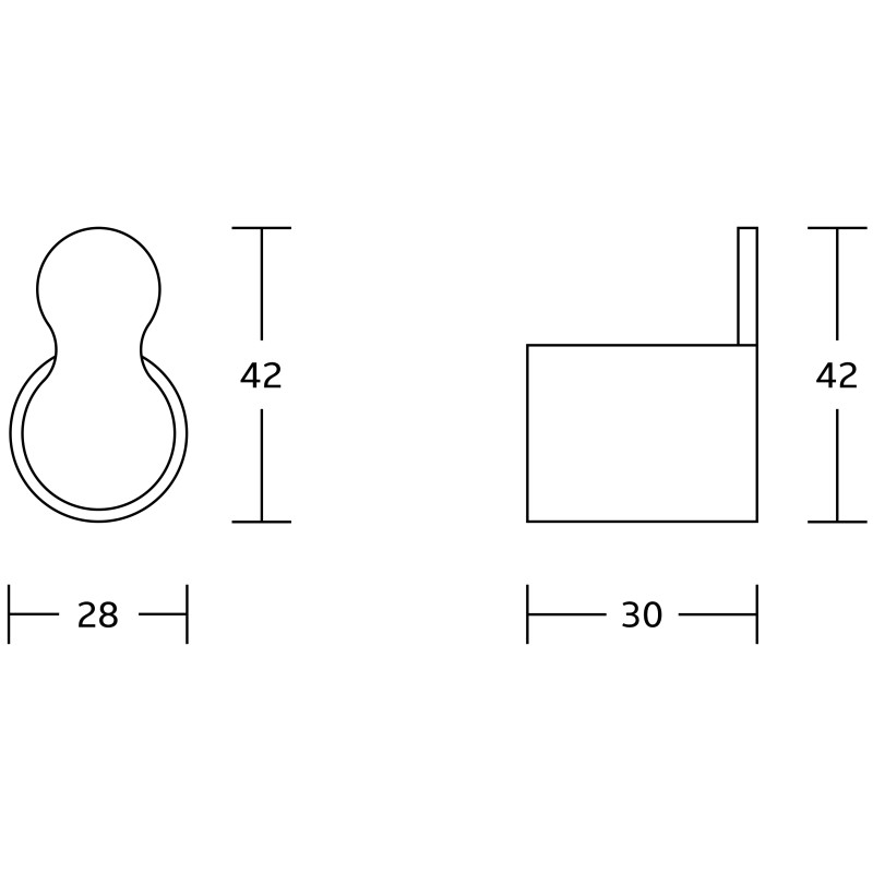 Mexen Base cârlig pentru prosop, crom - 7088235-00