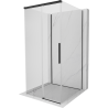 Mexen Rox-3S cabina de duș cu 3 pereți glisantă 95 x 95 cm, transparentă, neagră - 8C2-095-095-70-00-3S