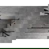 Mexen Mist H T zuhanykabin csuklós jobb 90 x 100 cm, átlátszó, fekete - 8A5T-090-100-70-00-P