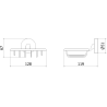 Mexen Remo suport săpun, auriu - 7050751-50