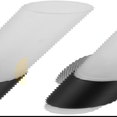 Mexen Base recipient pentru periuțe de dinți, Neagră/Auriu - 7088238-57