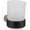 Mexen Base pahar pentru periuțe de dinți, negru/auriu - 7088238-57