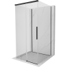 Mexen Rox-3S 3-falú tolóajtós zuhanykabin 120 x 120 cm, átlátszó, fekete - 8C2-120-120-70-00-3S
