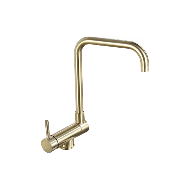 Mexen Madox baterie de bucătărie sub-fereastră, auriu periat - 672000-50