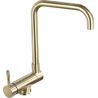 Mexen Madox baterie de bucătărie sub-fereastră, auriu periat - 672000-50