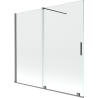 Mexen Velar paravan de baie cu 2 uși culisante 170 x 150 cm, transparent, metal pistol - 896-170-000-01-95