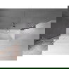 Mexen Velar 2-szárnyú eltolható fürdőszobai panel 100 x 150 cm, átlátszó, csiszolt nikkel - 896-100-000-01-97