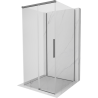 Mexen Rox-3S cabina de duș cu 3 pereți, glisantă 120 x 120 cm, transparentă, metal fumuriu - 8C2-120-120-95-00-3S