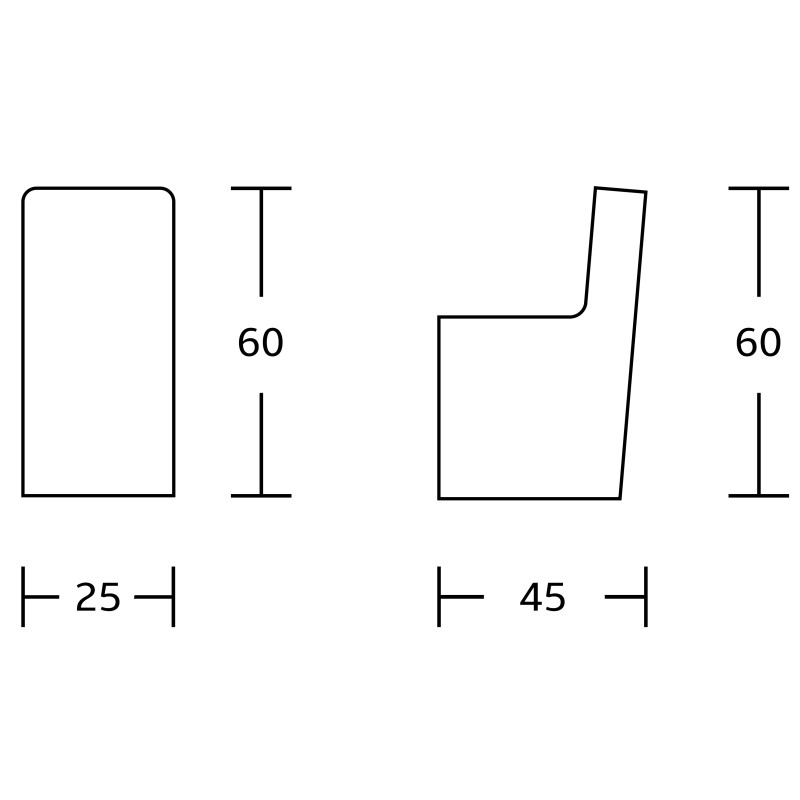 Mexen Adox cârlig pentru prosop, crom - 7018235-00