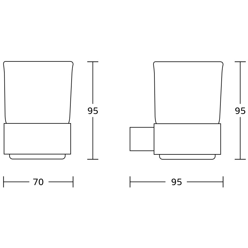 Mexen Adox suport pentru periuțe de dinți, crom - 7018238-00