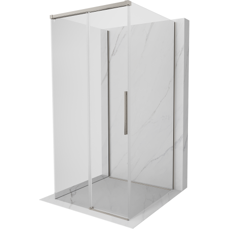 Mexen Rox-3S cabina de duș cu 3 pereți glisante 95 x 95 cm, transparentă, nichel periat - 8C2-095-095-97-00-3S