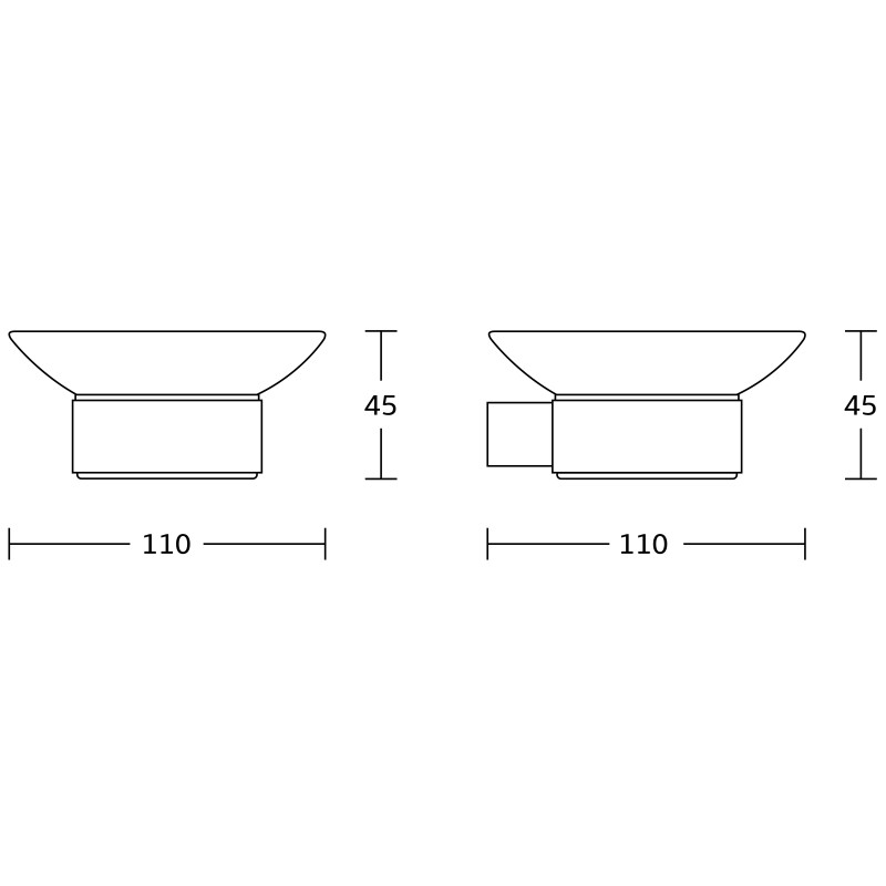 Mexen Adox suport săpun, crom - 7018239-00