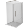 Mexen Rox-3S 3-oldalas tolóajtós zuhanykabin 110 x 110 cm, átlátszó, matt nikkel - 8C2-110-110-97-00-3S