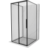 Mexen Rox-3S cabina de duș cu 3 pereți, ușă culisantă stânga 95 x 95 cm, ramă neagră, neagră - 8C2-095-095-70-70-3S-L