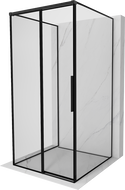 Mexen Rox-3S cabina de duș glisantă cu 3 pereți stânga 100 x 100 cm, cadru negru, negru - 8C2-100-100-70-70-3S-L