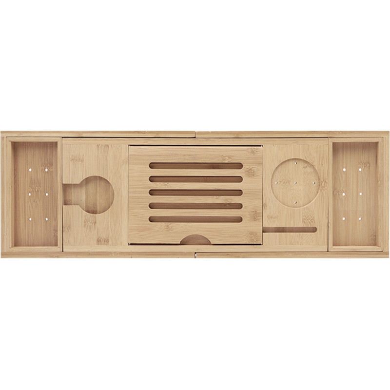 Mexen Bamboo 70-105 cm-es kádpolc, természetes bambusz - 701170-00