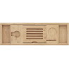 Mexen Bamboo polc a kádra 70-105 cm, természetes bambusz - 701170-00
