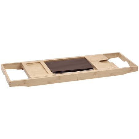 Mexen Bamboo fürdőkád polc 70-100 cm, természetes bambusz - 701270-00