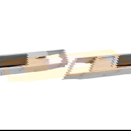 Mexen Bamboo kádpolc 70-100 cm, bambus natural - 701270-00