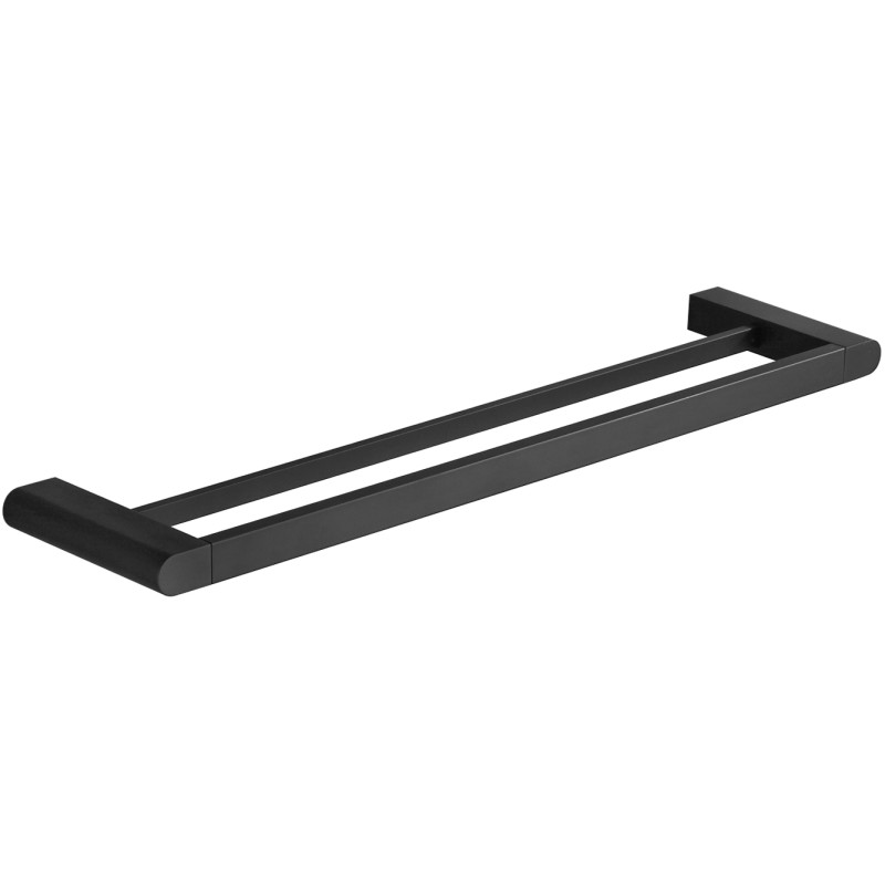 Mexen Adox kettős törölközőtartó, fekete - 7018225-70