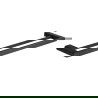 Mexen Adox dupla törölköző fogas, Fekete - 7018225-70