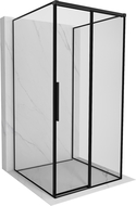 Mexen Rox-3S cabina de duș cu trei pereți, culisantă, dreapta 90 x 90 cm, rame negre, negru - 8C2-090-090-70-70-3S-P