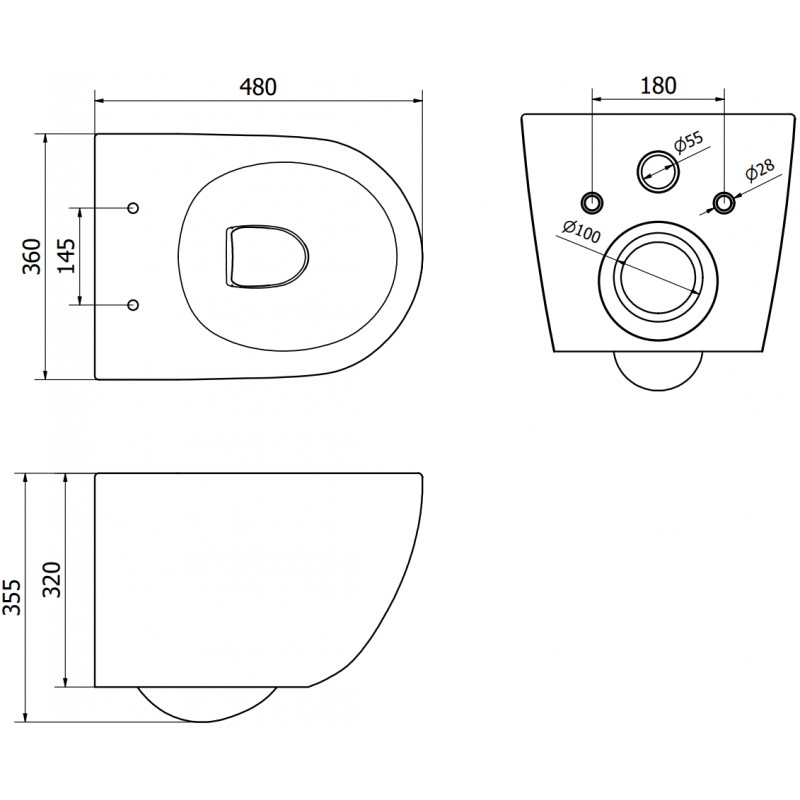 Mexen Lena Rimless WC csésze lassan záródó slim ülőkével, duroplast, fekete matt/arany rácsos minta - 30224079