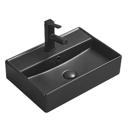 Mexen Blanca Lavoar pentru blat 50 x 35 cm, negru mat - 21105085