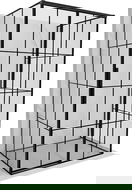 Mexen Rox-3S Cabină de duș cu 3 pereți glisante dreapta 140 x 85 cm, grilaj negru, negru - 8C2-140-085-70-77-3S-P