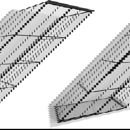 Mexen Rox-3S cabină de duș cu 3 pereți culisantă dreapta 100 x 95 cm, grilaj negru, negru - 8C2-100-095-70-77-3S-P