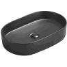 Mexen Celia chiuvetă pe blat 60 x 38 cm, Negru mat - 22206085