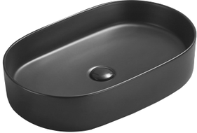Mexen Celia chiuvetă pe blat 60 x 38 cm, Negru mat - 22206085
