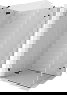 Mexen Lunar cabina de duș pivotantă stânga 75 x 80 cm, transparentă, neagră - 834-075-080-70-00-L