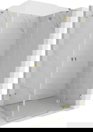 Mexen Lunar cabina de duș cu deschidere dreapta 80 x 90 cm, transparentă, aurie - 834-080-090-50-00-P