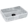 Mexen Akra chiuvetă de sticlă montată pe blat 46 x 33 cm, transparentă - 24024600