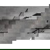 Mexen Mist H T balra nyíló zuhanykabin 120 x 120 cm, átlátszó, fekete - 8A5T-120-120-70-00-L