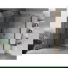 Mexen Mist H T cabină de duș cu deschidere stânga 100 x 75 cm, transparent, neagră - 8A5T-100-075-70-00-L