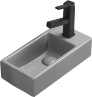 Mexen Inez chiuvetă supra blat stânga 40 x 20 cm, gri deschis mat - 21484061L