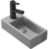 Mexen Inez chiuvetă de blat dreapta 40 x 20 cm, gri deschis mat - 21484061R