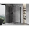 Mexen Mist H T cabină de duș rabatabilă stânga 70 x 95 cm, transparentă, neagră - 8A5T-070-095-70-00-L