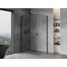 Mexen Mist H T cabină de duș cu deschidere la stânga 95 x 100 cm, transparent, negru - 8A5T-095-100-70-00-L