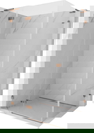 Mexen Lunar L cabina de duș cu deschidere stânga 75 x 90 cm, transparentă, aur roz - 834L-075-090-60-00-L