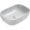 Mexen Rita 45 x 32 cm-es munkalapra szerelhető mosdó, platina matt - 21084563